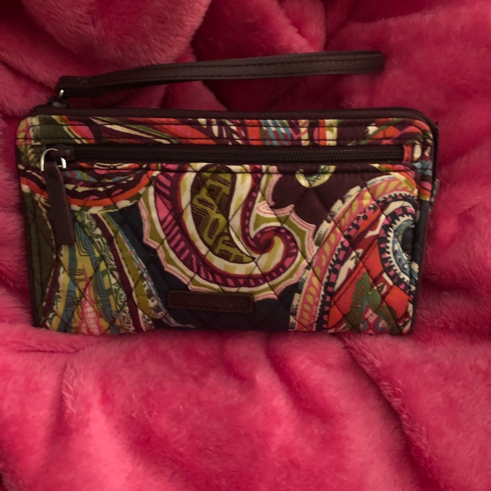 Vera Bradley front zip wristlet